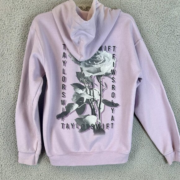 Taylor Swift Tops - Taylor Swift Official Merch Lavander Flower Hoodie Sweatshirt Women’s sz Small